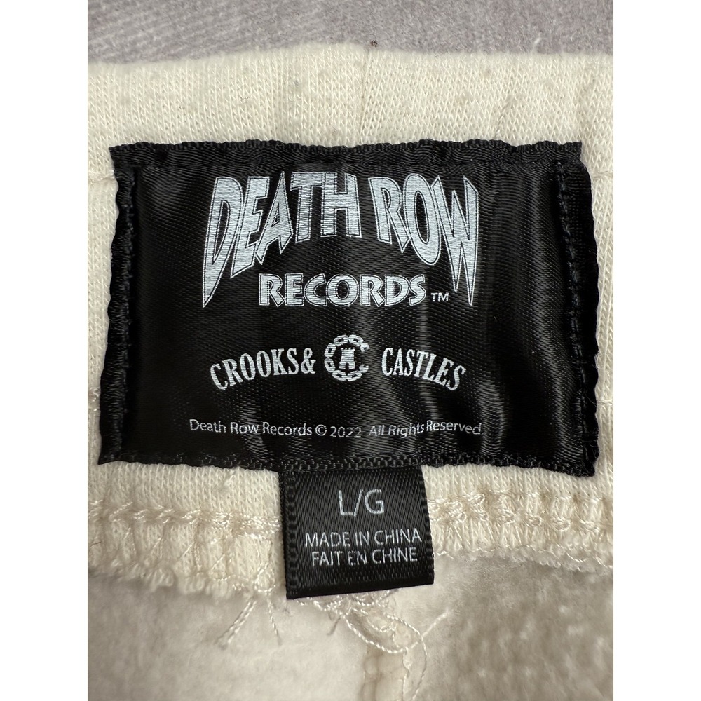Crooks & Castles Death Row Records Pants Mens Large White Graphic Joggers 2022 - Picture 13 of 16